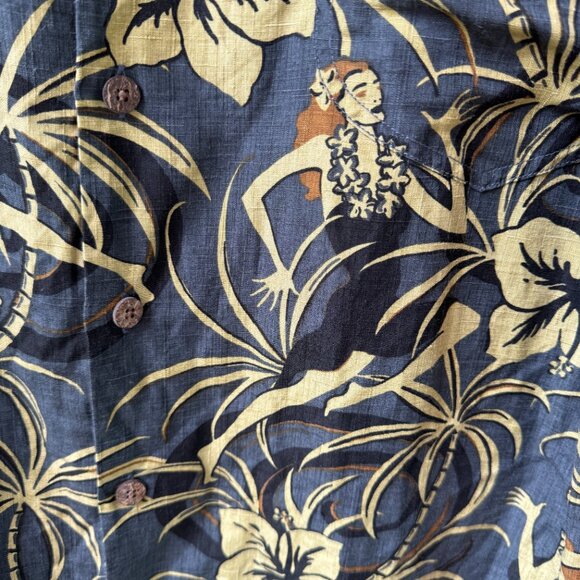 VTG Tommy Bahama Hawaiian Print Short Sleeve Button Camp Shirt in Men's X-Large - Picture 4 of 11